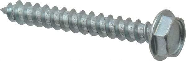 Value Collection - #10 Hex Washer Head Sheet Metal Screw - Steel, 1-1/2" Length Under Head, Grade 2 - Apex Tool & Supply