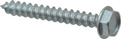 Value Collection - #10 Hex Washer Head Sheet Metal Screw - Steel, 1-1/2" Length Under Head, Grade 2 - Apex Tool & Supply