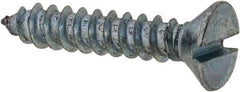 Value Collection - #6 Flat Head Slotted Sheet Metal Screw - Steel, 3/4" OAL, Grade 2 - Apex Tool & Supply