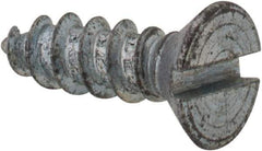 Value Collection - #7 Flat Head Slotted Sheet Metal Screw - Steel, 1/2" OAL, Grade 2 - Apex Tool & Supply