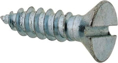 Value Collection - #8 Flat Head Slotted Sheet Metal Screw - Steel, 5/8" OAL, Grade 2 - Apex Tool & Supply