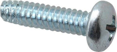Value Collection - #10-24 UNC Thread, 3/4" Length Under Head, Phillips Drive Steel Thread Cutting Screw - Pan Head, Grade 2, Point Type F, Zinc-Plated Finish - Apex Tool & Supply
