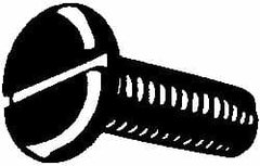 Value Collection - 1/4-20 UNC 1" Length Under Head Slotted Thread Cutting Screw - Apex Tool & Supply