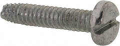 Value Collection - #10-24 UNC Thread, 1" Length Under Head, Slotted Drive Steel Thread Cutting Screw - Pan Head, Grade 2, Point Type F, Zinc-Plated Finish - Apex Tool & Supply