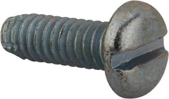 Value Collection - 1/4-20 UNC Thread, 3/4" Length Under Head, Slotted Drive Steel Thread Cutting Screw - Pan Head, Grade 2, Point Type F, Zinc-Plated Finish - Apex Tool & Supply