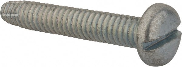 Value Collection - 1/4-20 UNC 1-1/2" Length Under Head Slotted Thread Cutting Screw - Apex Tool & Supply