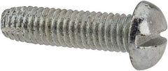 Value Collection - #10-32 UNF Thread, 3/4" Length Under Head, #2 Slotted/Phillips Drive Steel Thread Cutting Screw - Round Head, Grade 1016-1024, Point Type F, Zinc-Plated Finish - Apex Tool & Supply