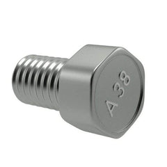 Value Collection - 1/4-20 UNC Thread, 1/2" Length Under Head, Hex Drive Steel Thread Cutting Screw - Hex Head, Grade 2, Point Type F, Zinc-Plated Finish - Apex Tool & Supply