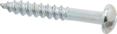 Value Collection - 5/16-18 UNC Thread, 3/4" Length Under Head, Hex Drive Steel Thread Cutting Screw - Hex Head, Grade 2, Point Type F, Zinc-Plated Finish - Apex Tool & Supply