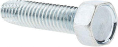 Value Collection - 3/8-16 UNC Thread, 1-1/2" Length Under Head, Hex Drive Steel Thread Cutting Screw - Hex Washer Head, Grade 2, Point Type F, Zinc-Plated Finish - Apex Tool & Supply