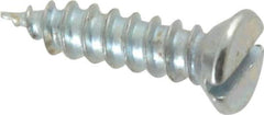Value Collection - #6-32 UNC Thread, 3/8" OAL, Phillips Drive Steel Thread Cutting Screw - Flat Head, Grade 2, Point Type F, Zinc-Plated Finish - Apex Tool & Supply