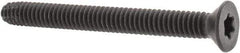 Value Collection - 2-1/2" OAL Flat Head T30 Torx Drive Flooring Screw - 1/4-20 UNC, Point Type F, Grade 2 Steel, Black Phosphate Finish - Apex Tool & Supply