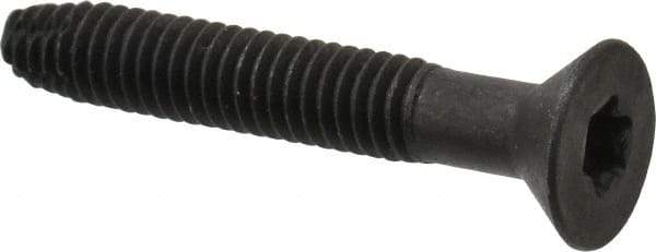 Value Collection - 2" OAL Flat Head T40 Torx Drive Flooring Screw - 5/16-18 UNC, Point Type F, Grade 2 Steel, Black Phosphate Finish - Apex Tool & Supply