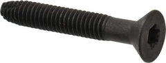 Value Collection - 2" OAL Flat Head T40 Torx Drive Flooring Screw - 5/16-18 UNC, Point Type F, Grade 2 Steel, Black Phosphate Finish - Apex Tool & Supply