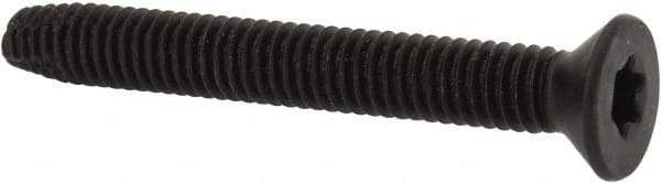 Value Collection - 2-1/2" OAL Flat Head T40 Torx Drive Flooring Screw - 5/16-18 UNC, Point Type F, Grade 2 Steel, Black Phosphate Finish - Apex Tool & Supply