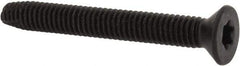 Value Collection - 2-1/2" OAL Flat Head T40 Torx Drive Flooring Screw - 5/16-18 UNC, Point Type F, Grade 2 Steel, Black Phosphate Finish - Apex Tool & Supply