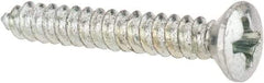 Value Collection - #6 Oval Head Phillips Sheet Metal Screw - Steel, 1" OAL, AISI 1016, ANSI/ASME B18.6.4, ASME B18.6.3 & SAE J933, Grade 1016-1024 - Apex Tool & Supply