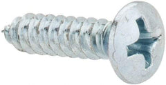 Value Collection - #8 Oval Head Phillips Sheet Metal Screw - Steel, 5/8" OAL, AISI 1016, ANSI/ASME B18.6.4, ASME B18.6.3 & SAE J933, Grade 1016-1024 - Apex Tool & Supply