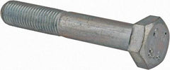 Value Collection - M8x1.00mm Metric Fine, 50mm Length Under Head Hex Head Cap Screw - Partially Threaded, Grade 8.8 Steel, Zinc-Plated Finish, 13mm Hex - Apex Tool & Supply