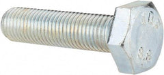 Value Collection - M10x1.25mm Metric Fine, 40mm Length Under Head Hex Head Cap Screw - Fully Threaded, Grade 8.8 Steel, Zinc-Plated Finish, 17mm Hex - Apex Tool & Supply