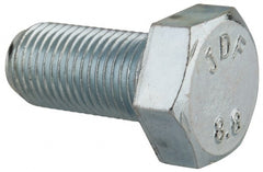 Value Collection - M12x1.25mm Metric Fine, 25mm Length Under Head Hex Head Cap Screw - Apex Tool & Supply