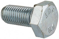 Value Collection - M12x1.50mm Metric Fine, 25mm Length Under Head Hex Head Cap Screw - Fully Threaded, Grade 8.8 Steel, Zinc-Plated Finish, 19mm Hex - Apex Tool & Supply