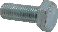 Value Collection - M12x1.50mm Metric Fine, 30mm Length Under Head Hex Head Cap Screw - Fully Threaded, Grade 8.8 Steel, Zinc-Plated Finish, 19mm Hex - Apex Tool & Supply