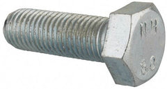 Value Collection - M12x1.50mm Metric Fine, 35mm Length Under Head Hex Head Cap Screw - Fully Threaded, Grade 8.8 Steel, Zinc-Plated Finish, 19mm Hex - Apex Tool & Supply