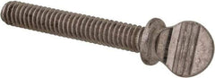 Value Collection - #8-32 Oval Shoulder Grade 18-8 Stainless Steel Thumb Screw - 1" OAL, 0.38" Head Height - Apex Tool & Supply