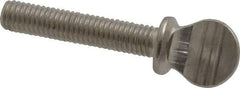 Value Collection - #10-32 Oval Shoulder Grade 18-8 Stainless Steel Thumb Screw - 1" OAL, 0.48" Head Height - Apex Tool & Supply