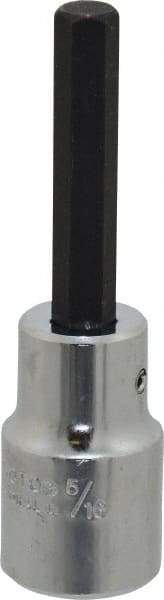 Proto - 1/2" Drive, 5/16" Hex Bit Socket - 3-1/4" OAL, 1-3/4" Bit Length - Apex Tool & Supply