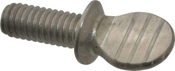 Value Collection - 5/16-18 Oval Shoulder Grade 18-8 Stainless Steel Thumb Screw - 3/4" OAL, 0.78" Head Height - Apex Tool & Supply
