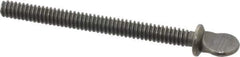 Value Collection - #10-24 Oval Shoulder Grade 2 Steel Thumb Screw - 2" OAL, 0.49" Head Height, Uncoated - Apex Tool & Supply