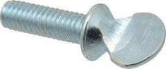 Value Collection - 5/16-18 Oval Shoulder Grade 2 Steel Thumb Screw - 1" OAL, Zinc-Plated Finish - Apex Tool & Supply