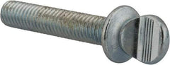 Value Collection - 3/8-16 Oval Shoulder Grade 2 Steel Thumb Screw - 2" OAL, Zinc-Plated Finish - Apex Tool & Supply