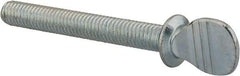 Value Collection - 3/8-16 Oval Shoulder Grade 2 Steel Thumb Screw - 3" OAL, 0.88" Head Height, Uncoated - Apex Tool & Supply