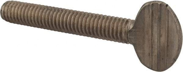 Value Collection - 5/16-18 Oval Shoulderless Grade 18-8 Stainless Steel Thumb Screw - 2" OAL, 0.78" Head Height - Apex Tool & Supply