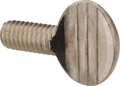 Value Collection - 3/8-16 Oval Shoulderless Grade 18-8 Stainless Steel Thumb Screw - 3/4" OAL, 0.95" Head Height - Apex Tool & Supply