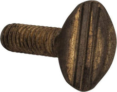Value Collection - 5/16-18 Oval Shoulderless Brass Thumb Screw - 3/4" OAL, 0.78" Head Height - Apex Tool & Supply