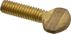 Value Collection - 5/16-18 Oval Shoulderless Brass Thumb Screw - 1" OAL, 0.78" Head Height - Apex Tool & Supply