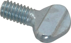 Value Collection - 5/16-18 Oval Shoulderless Grade 2 Steel Thumb Screw - 1/2" OAL, Zinc-Plated Finish - Apex Tool & Supply