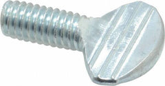 Value Collection - 5/16-18 Oval Shoulderless Grade 2 Steel Thumb Screw - 3/4" OAL, Zinc-Plated Finish - Apex Tool & Supply