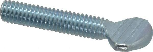 Value Collection - 5/16-18 Oval Shoulderless Grade 2 Steel Thumb Screw - 1-1/2" OAL, Zinc-Plated Finish - Apex Tool & Supply
