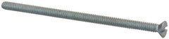Value Collection - #6-32 UNC, 2-3/4" OAL Slotted Drive Machine Screw - Flat Head, Grade 2 Steel, Zinc-Plated Finish, Without Washer - Apex Tool & Supply
