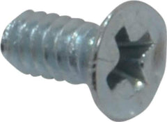 Value Collection - #4-40 UNC, 1/4" OAL Phillips Drive Machine Screw - Flat Head, Grade 2 Steel, Zinc-Plated Finish, Without Washer - Apex Tool & Supply