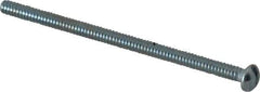 Value Collection - #6-32 UNC, 2-1/2" Length Under Head Slotted Drive Machine Screw - Round Head, Grade 2 Alloy Steel, Zinc-Plated Finish, Without Washer - Apex Tool & Supply