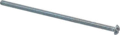 Value Collection - #6-32 UNC, 3" Length Under Head Slotted Drive Machine Screw - Round Head, Grade 2 Alloy Steel, Zinc-Plated Finish, Without Washer - Apex Tool & Supply