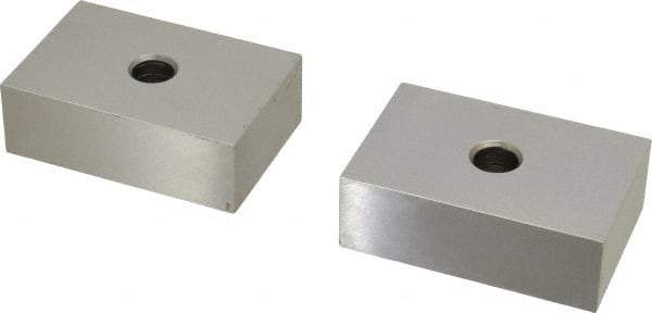 Suburban Tool - 0.0001 Squareness Per Inch, Hardened Steel, 1-2-3 Block with 1 Hole Setup Block - 3/8 - 16 Inch Tapped Hole Size, Sold As Matched Pair - Apex Tool & Supply