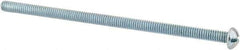 Value Collection - 1/4-20 UNC, 5-1/2" Length Under Head Slotted Drive Machine Screw - Round Head, Grade 2 Alloy Steel, Zinc-Plated Finish, Without Washer - Apex Tool & Supply