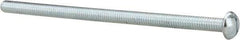 Value Collection - 5/16-18 UNC, 6" Length Under Head Slotted Drive Machine Screw - Round Head, Grade 2 Alloy Steel, Zinc-Plated Finish, Without Washer - Apex Tool & Supply
